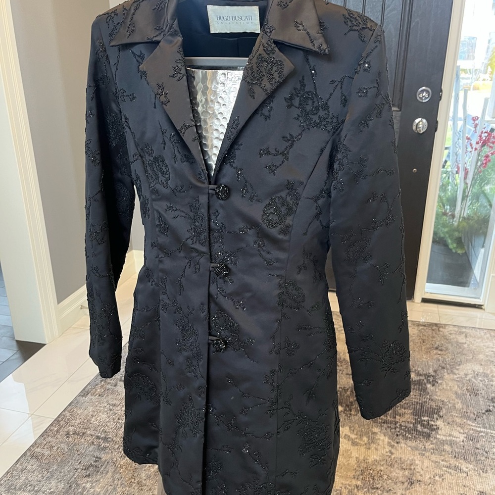 Vintage Hugo Buscati formal gala dressing size small coat or blazer